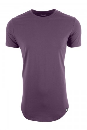 Young LA 402 Perfect Tee - Scallop Bottom Purple | Australia GWIKC-7012