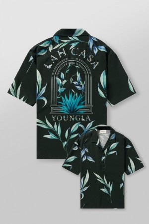 Young LA 4038 - Lah Casa Shirts Green | Australia NXHBF-1842