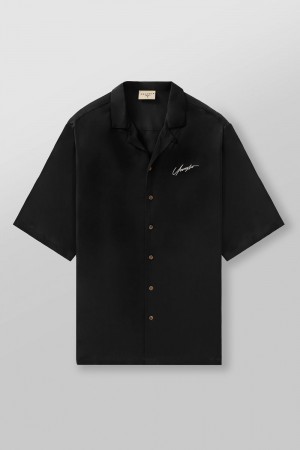 Young LA 4085 - Milano Shirts Black | Australia OUTSA-7418