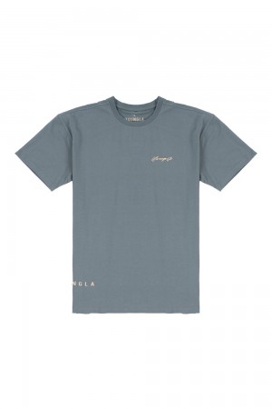 Young LA 414 Signature Tees Light Blue | Australia PDNHU-9108