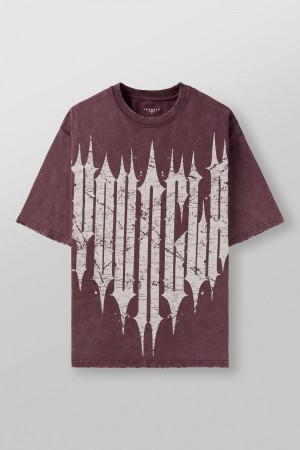 Young LA 4156 - Revenge Tees Burgundy | Australia OJHWY-5671