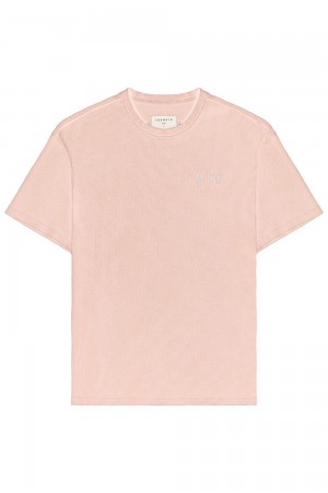 Young LA 427 Summer Waffle Tees Pink | Australia BGSJX-4217