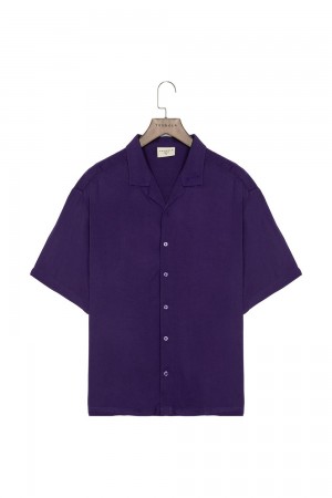 Young LA 444 - Tulum Shirts Purple | Australia MTPSW-2036