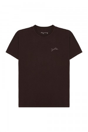 Young LA 466 Tailored Tees Brown | Australia YPBDQ-5437