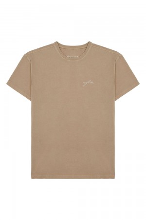 Young LA 466 Tailored Tees Khaki | Australia ORCAN-6759