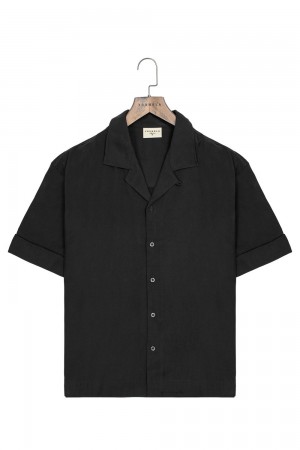 Young LA 468 Clase Shirts Black | Australia JOLEB-0281