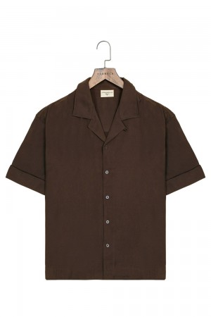 Young LA 468 Clase Shirts Brown | Australia AVDBC-8074