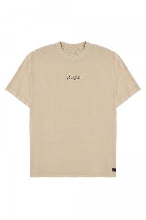 Young LA 471 Chrome Tees Cream | Australia JROAW-8136