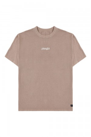 Young LA 471 Chrome Tees Khaki | Australia UNTPI-9854