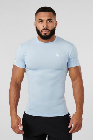 Young LA 476 - Stealth Compression Tees Blue | Australia NTKLD-7450