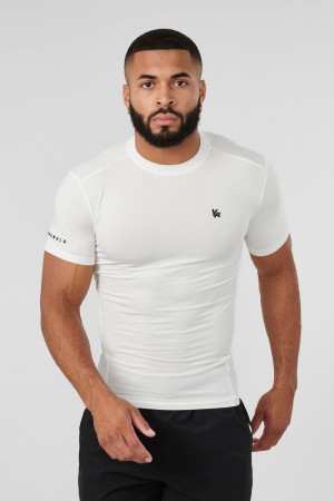 Young LA 476 - Stealth Compression Tees White | Australia UYNOS-3820