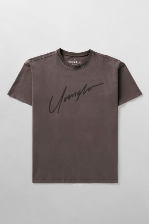 Young LA 479 - Tonal Tees Dark Brown | Australia KSBMY-2106