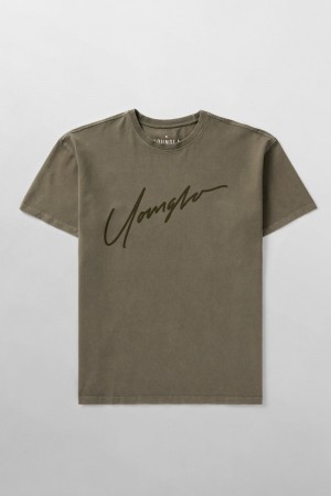 Young LA 479 - Tonal Tees Olive | Australia MFDOC-3108