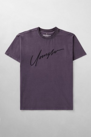 Young LA 479 - Tonal Tees Purple | Australia XSERH-1360