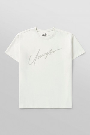 Young LA 479 - Tonal Tees White | Australia JPCGM-8723