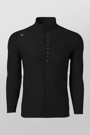 Young LA 5052 - Morning Run Zip-Up Black | Australia SYDLO-9273