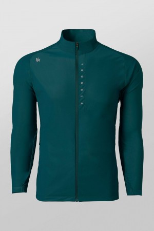 Young LA 5052 - Morning Run Zip-Up Teal | Australia VNTFW-5264