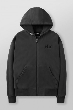 Young LA 5066 - Metal Zip-Up Dark Grey | Australia IGRZQ-6803