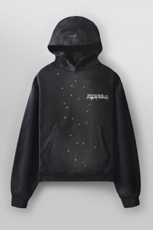 Young LA 5081 - Graffiti Hoodies Black | Australia MLKPC-7685