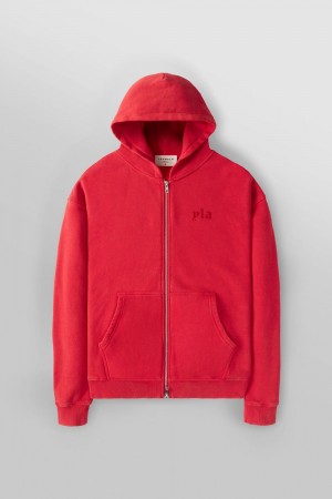 Young LA 514 - Monarch Zip-Up Hoodie 2.0 Red | Australia BVJQU-4376