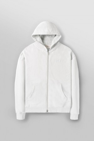 Young LA 514 - Monarch Zip-Up Hoodie 2.0 White | Australia ZLVSP-8479