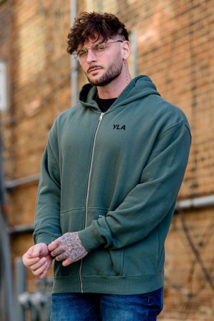 Young LA 515 Monarch Zip-Up Hoodie Teal | Australia XTFKP-0927