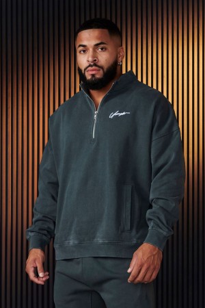 Young LA 520 - Sunday Quarter Zips Teal | Australia LDXUK-0317