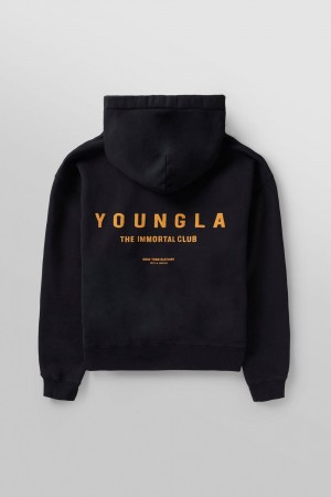 Young LA 533 - Immortal Club Hoodies Black | Australia GLRXW-9715