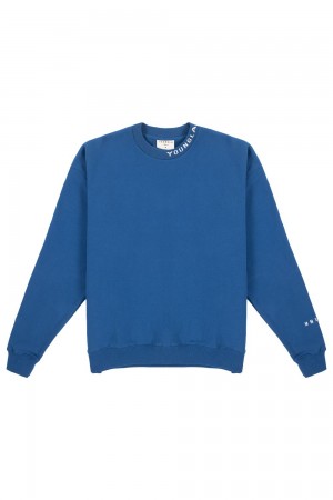 Young LA 557 Trademark Crewnecks Blue | Australia MEYVT-3102