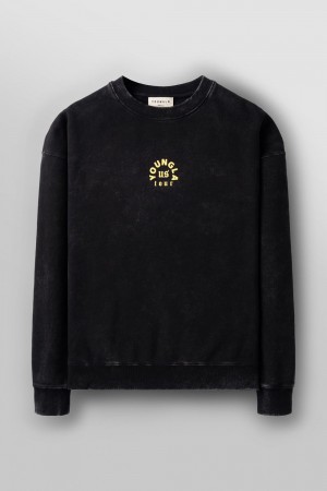 Young LA 565 - Us Tour Crewnecks Black | Australia MBNWC-7590