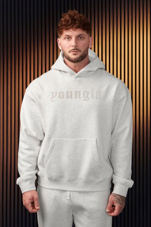 Young LA 566 - Cloud 9 Hoodies White | Australia MEYOG-0159