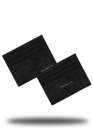 Young LA 725 Executive Card Holder Black | Australia QULYC-7401