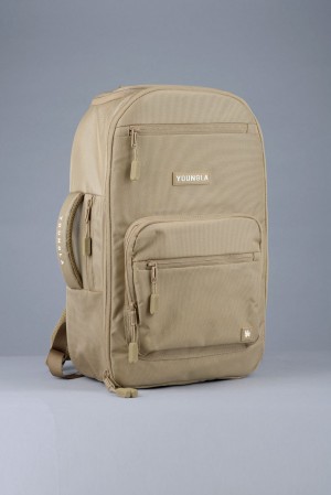 Young LA 730 Expedition Backpacks Khaki | Australia ASQPI-7831