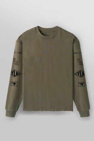 Young LA 8037 - Excellence Longsleeves Olive | Australia VHKCA-0845