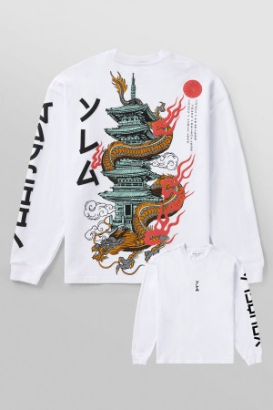 Young LA 8038 - Tokyo Longsleeves White | Australia JBDXY-5730