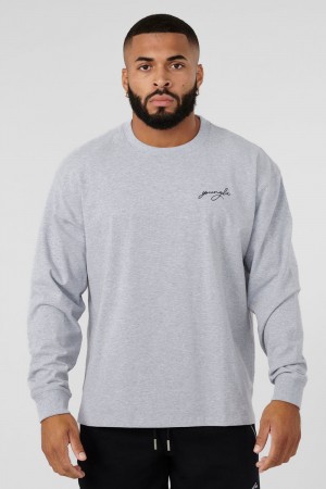 Young LA 805 Essential Longsleeves Light Grey | Australia WANFU-8927