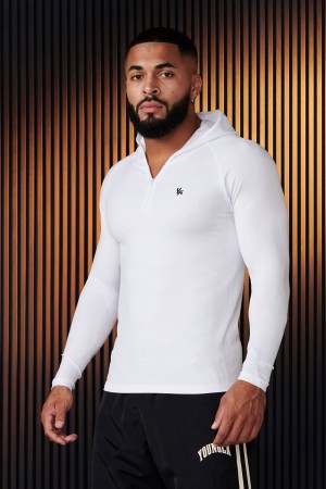 Young LA 832 - Supervillain Compression Hoodies White | Australia XAQMZ-8590