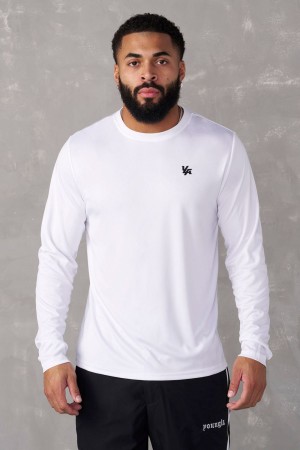 Young LA 835 - Fittech Longsleeves White | Australia QOAHE-4501