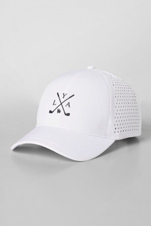 Young LA 9047 - Tee Time Golf Hats White | Australia PUJNF-5649