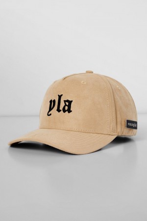 Young LA 915 - Yla Suede Hats Beige | Australia KBRQP-2804