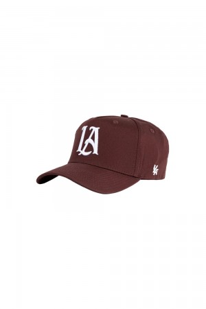 Young LA 920 A-Frame La Snapback Hat 2.0 Brown | Australia LKPCM-5183