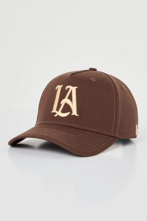 Young LA 920 A-Frame La Snapback Hat 2.0 Earthy Colors Brown | Australia RQPWV-3764