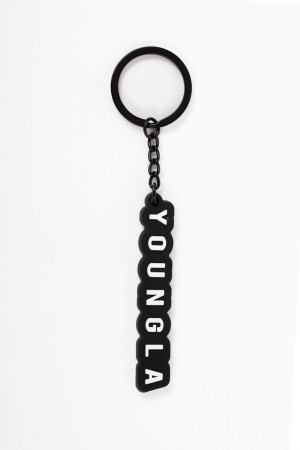 Young LA 931 Youngla Keychains Black | Australia HKTRN-4789