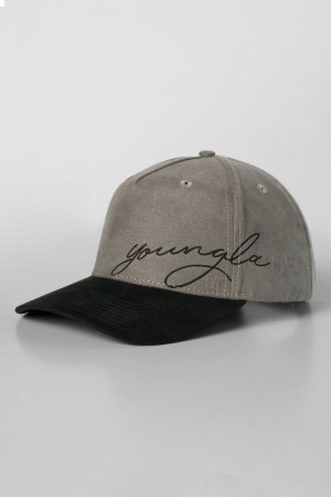 Young LA 937 - Suede Signature Hats Beige | Australia IGTQV-5329