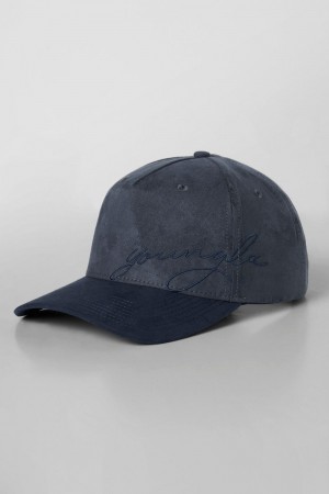 Young LA 937 - Suede Signature Hats Navy | Australia WAQCS-1760