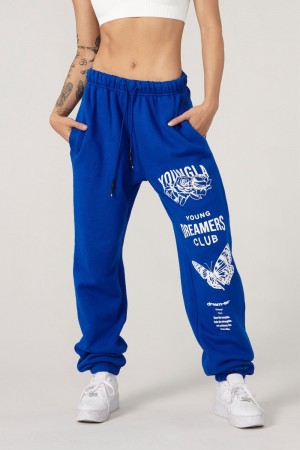 Young LA W211 Dreamers Joggers Blue | Australia RYUEB-0476