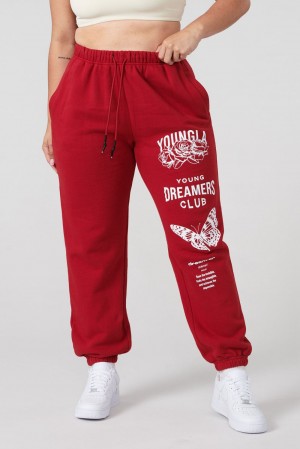 Young LA W211 Dreamers Joggers Red | Australia GEBTI-0186