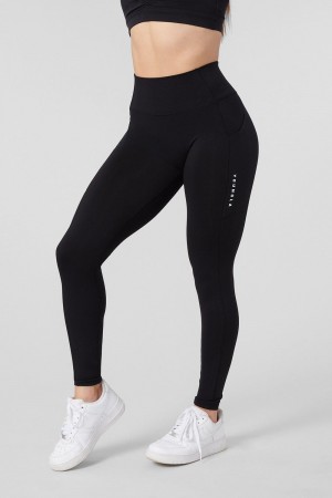 Young LA W214 Power Leggings Black | Australia KWZFT-3461