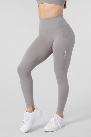 Young LA W214 Power Leggings Grey | Australia NLYHV-1094