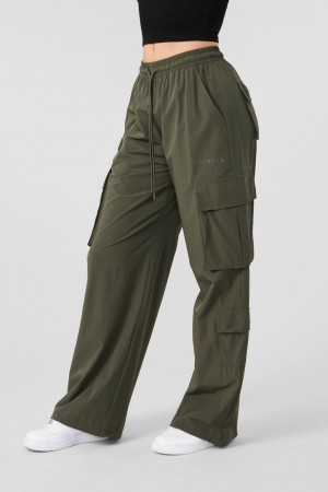 Young LA W219 Travel Cargo Joggers Olive | Australia AQCBY-9360